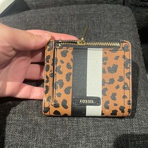 Fossil cheetah print wallet
